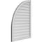 Ekena Millwork Quarter Round Top Left Surface Mount PVC Gable Vent w/ 2"W x 1-1/2"P Brickmould Frame, 28"W x 40"H GVPQL28X4002SN - alternate 5